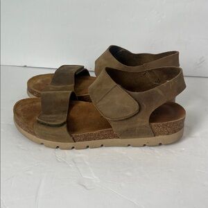 Plakton Women’s Compi Leather Wedge Sandals Size EU 42 🔥